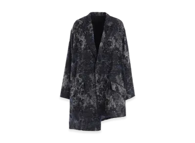Y's Rug Pattern Jacquard Big Jacket "Blue"
