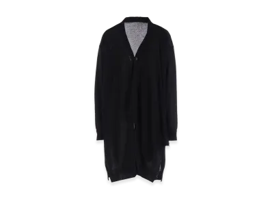 Y's Polyester Tulle 2way Cardigan "Black"
