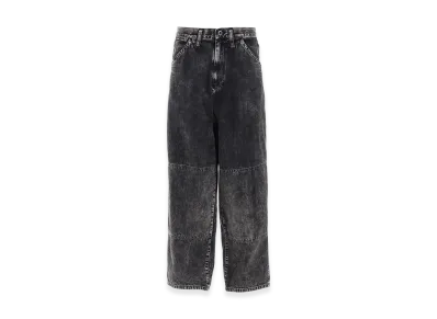 Y's 8oz Denim Chemical Wash Work Pants "Black"