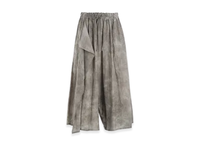 Y's Chusen Drape Flare Pants "Khaki"