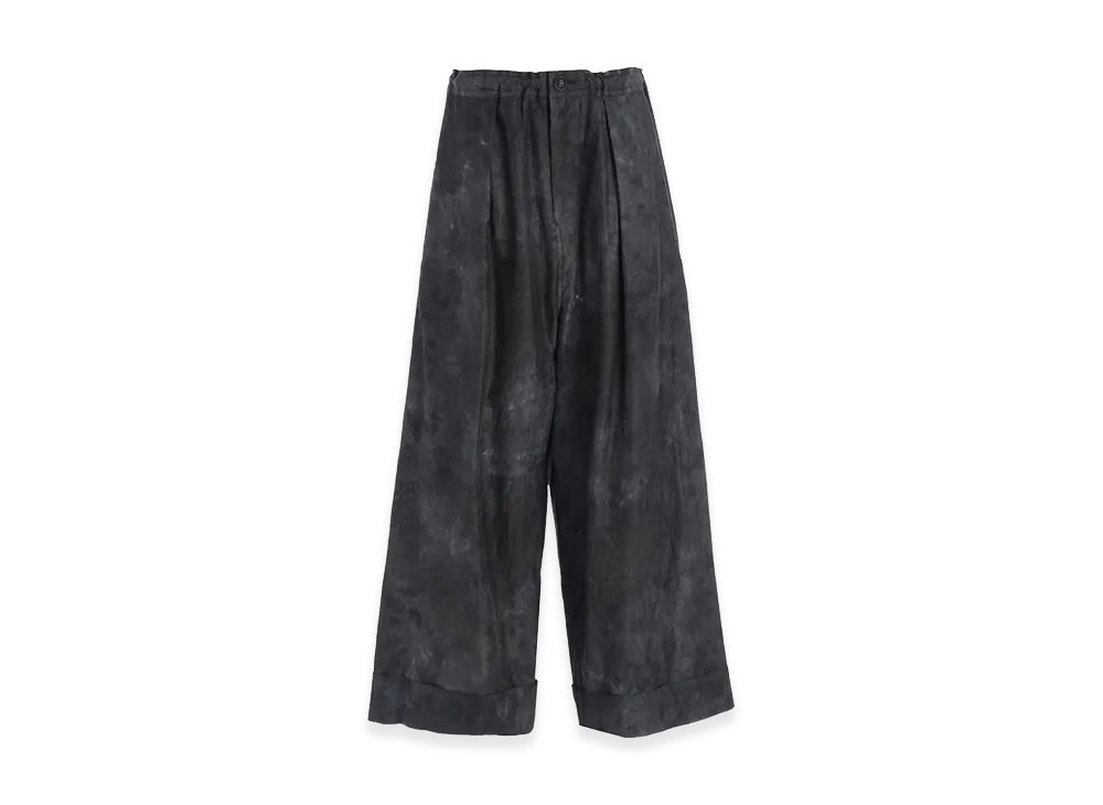 Y's Chusen Front Tuck Pants "Green"