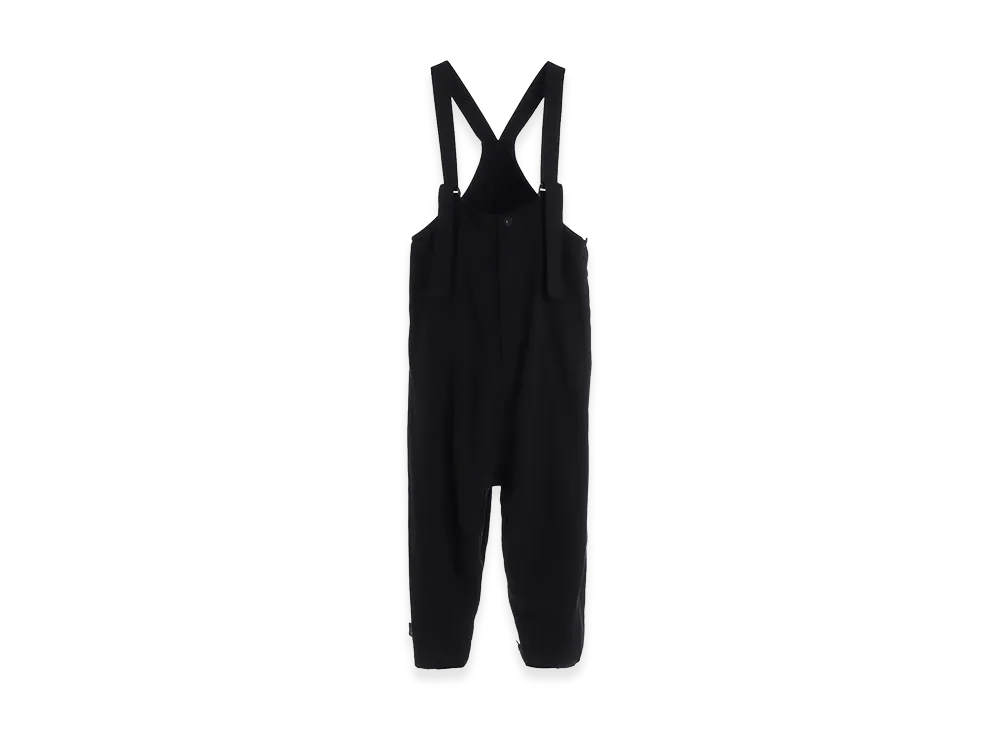 Y's Cotton Flax Gabardine Overall "Black"