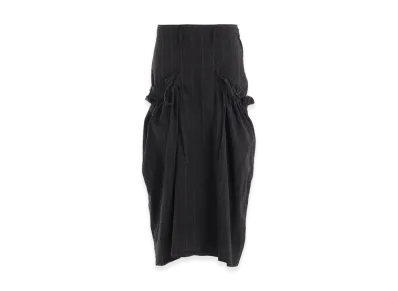 Y's Cotton Plaid Gather Cloth S "Grey"