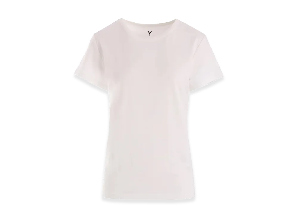 Y's Y Embroidery Classic Short Sleeve Tee "Off White"
