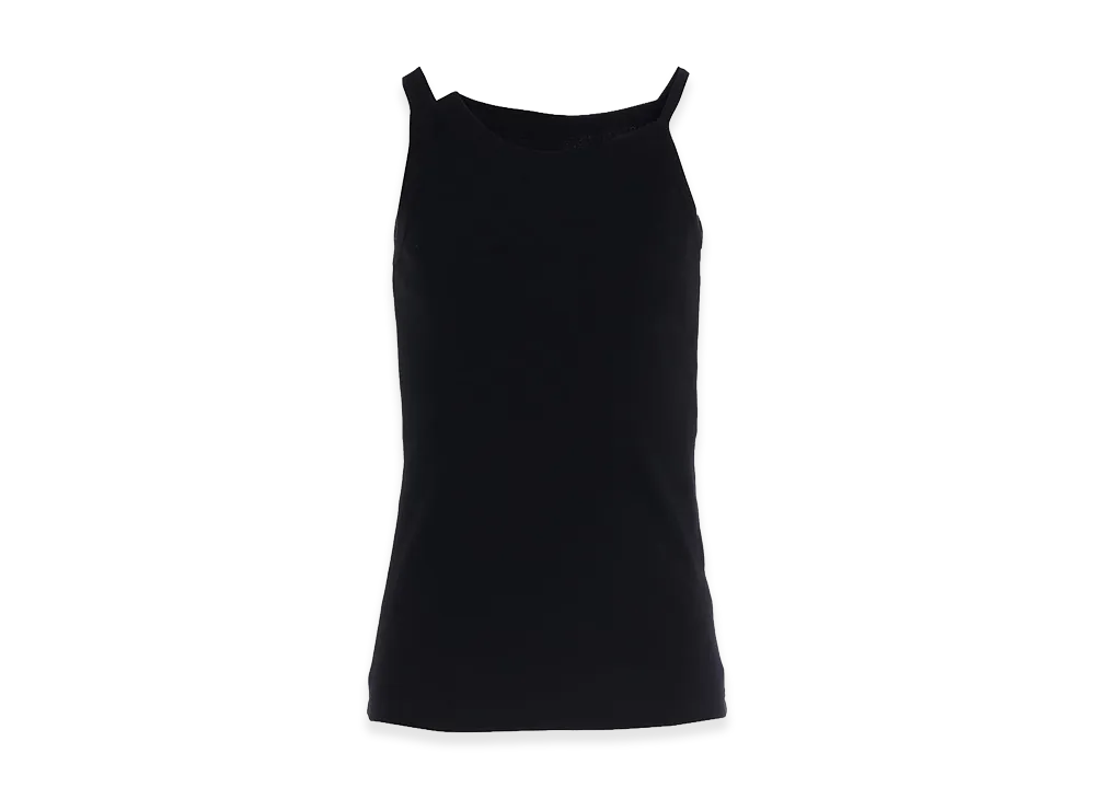 Y's Cotton Rib Tanktop "Black"