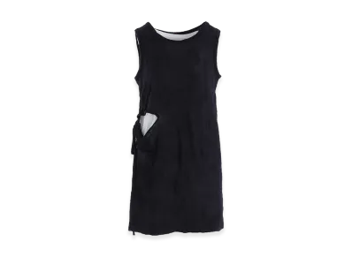 Y's Cotton Jersey Doubled Sleeveless Tee "White/Black"
