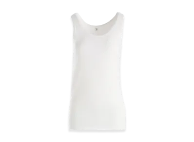 Y's Cotton Rib Tank Top "Off White"