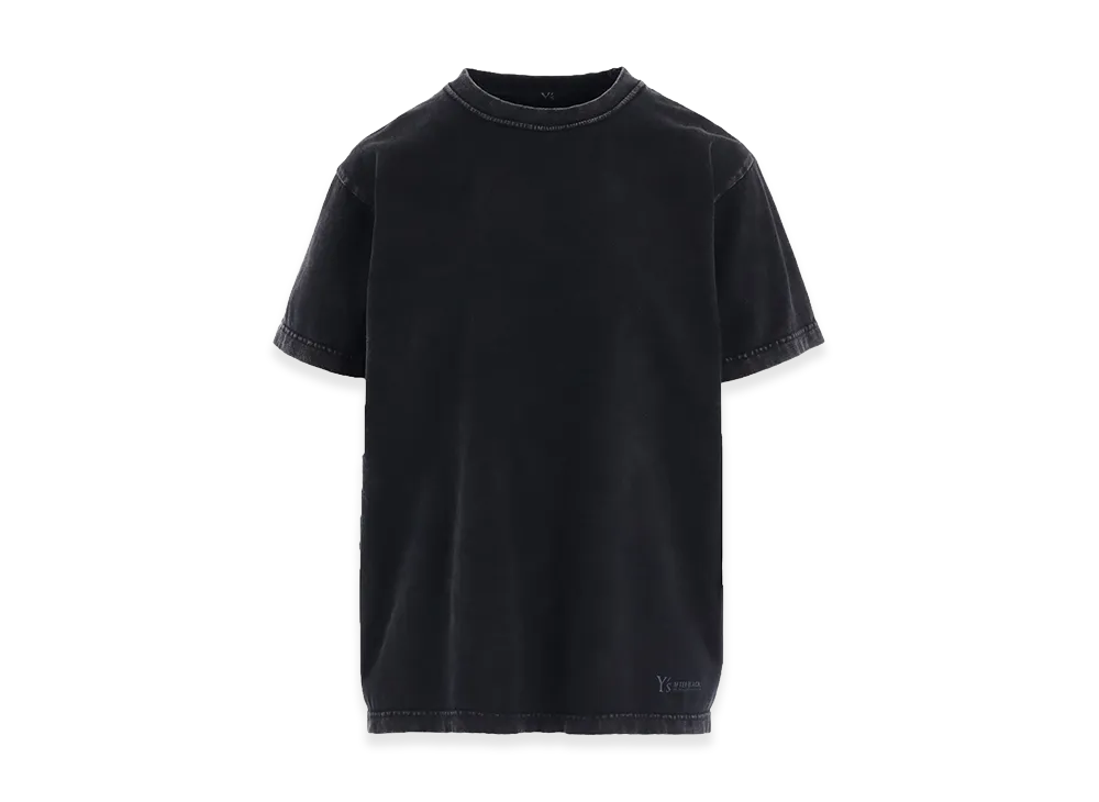 Y's 7.4oz Cotton Jersey Sulfur-dyed Short Sleeve Tee "Black"