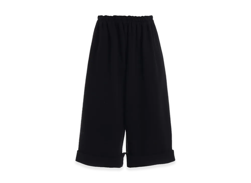Y's French Terry 3/4 Big Pants "Black"