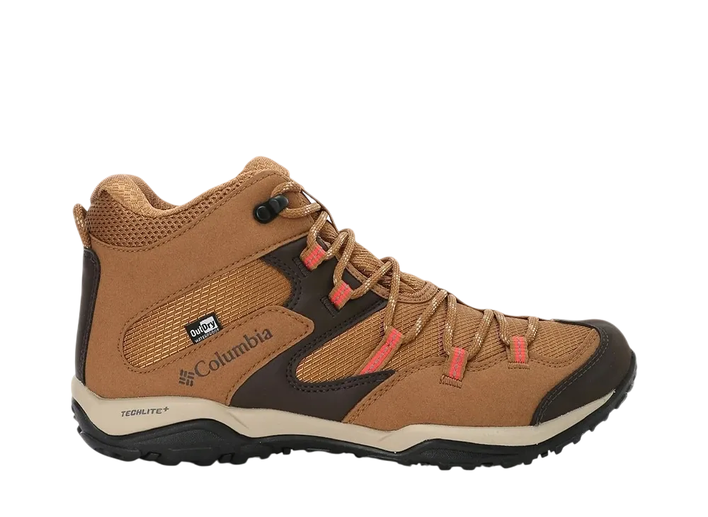 Columbia Women's Saber 5 Mid Outdry Wide "Elk/Red Coral"