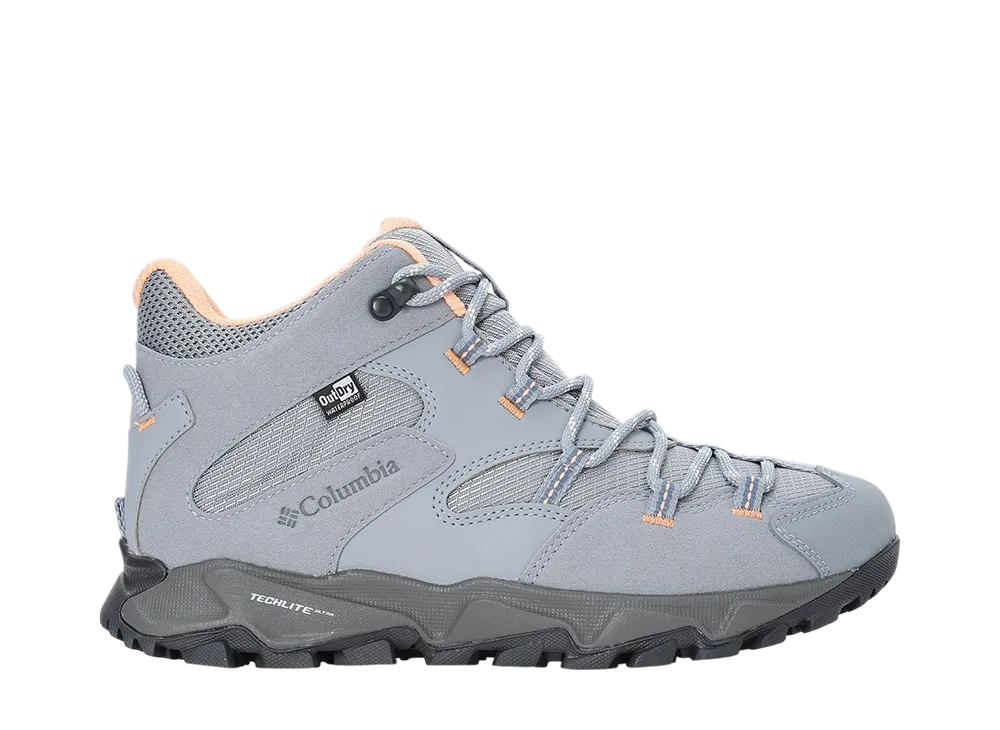 Columbia Women's Saber 6 Mid Outdry Wide "Tradewinds Grey/Bright Nectar"