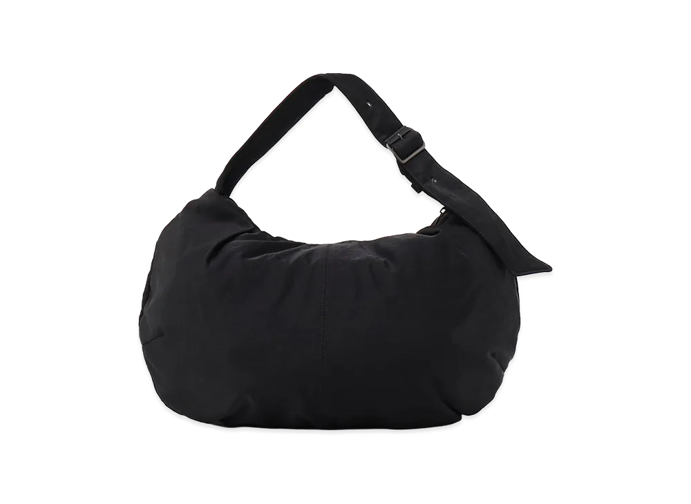 Y's Nylon Washer Twill Gyoza-style Bag "Black"
