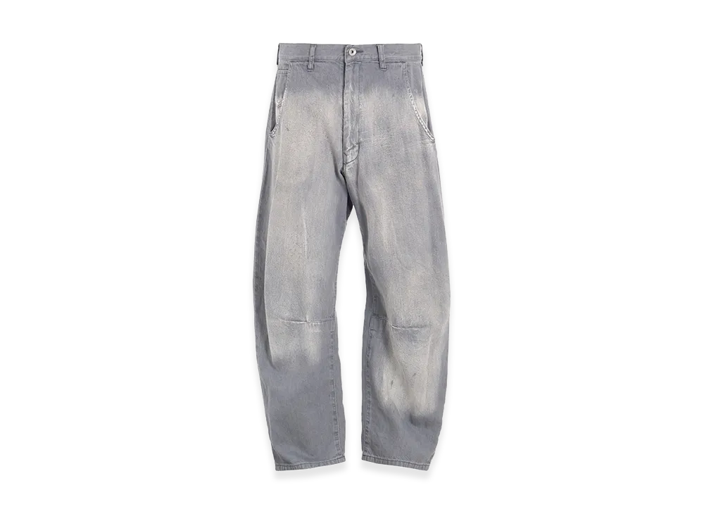 Y's Spotted Denim Wide Pants "Grey"