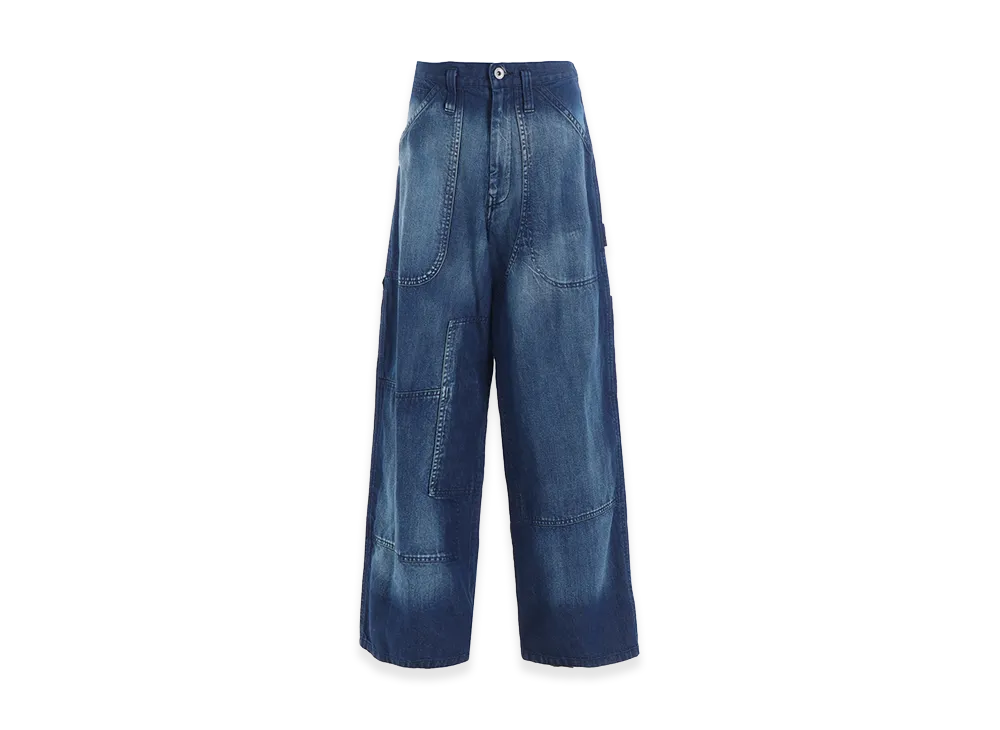 Y's Spotted Denim Work Pants "Indigo"