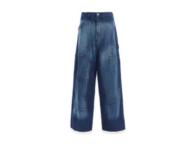 Y's Spotted Denim Work Pants "Indigo"