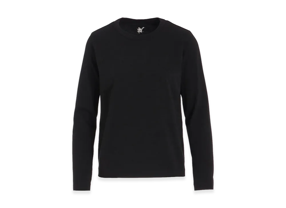 Y's Hard Twisted Jersey Y's Stitch Long Sleeve T "Black"