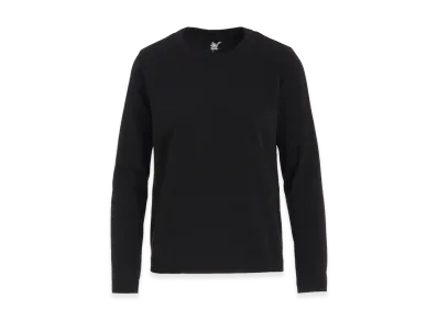 Y's Hard Twisted Jersey Y's Stitch Long Sleeve T "Black"