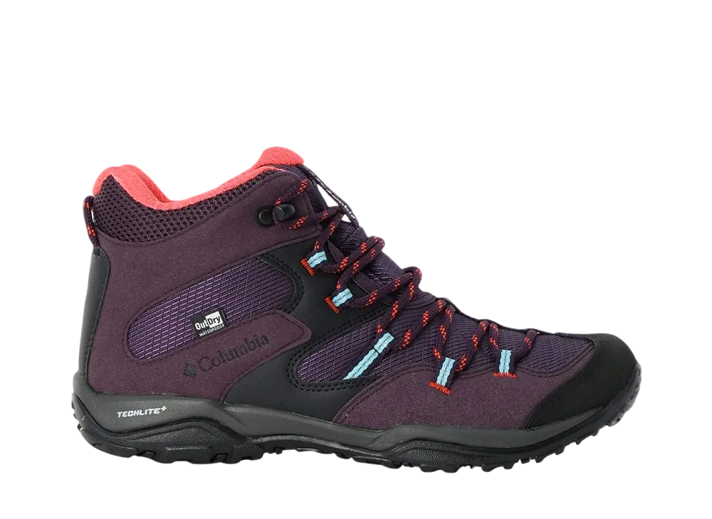 Columbia Women's Saber 5 Mid Outdry "Dark Plum/Sea Wave"