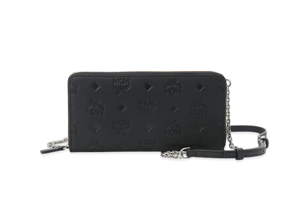 MCM Aren Zip-Around Wallet "Black"
