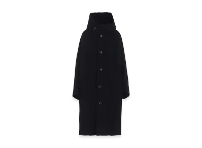 Y's Airy Mosser Long Cape Coat "Black"