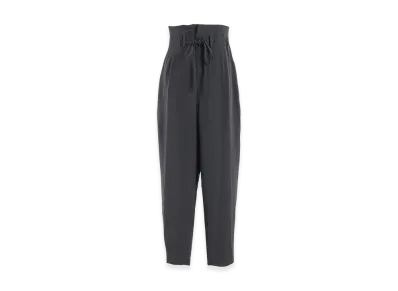 Y's Crepe De Chine High Waist Pants "Khaki"