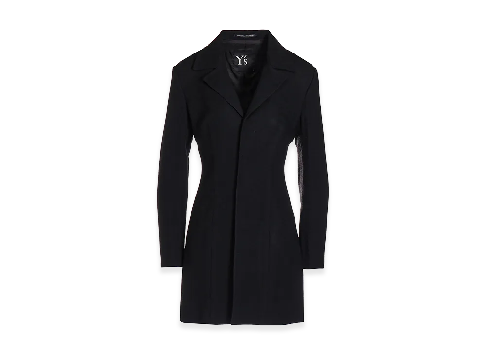 Y's Women's U-Open Collar Jacket "Black"