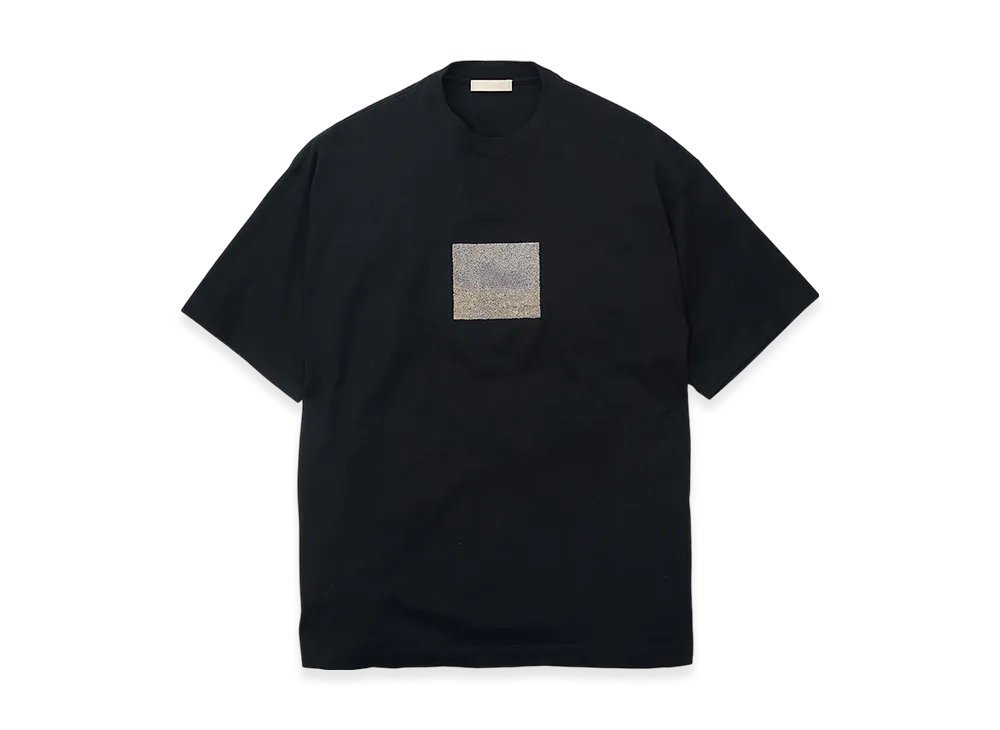 YOKE Embroidery Organic Cotton T-Shirt "Black"