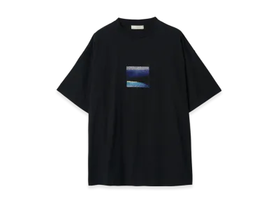 YOKE Embroidery Organic Cotton T-Shirt By Taro Mizutani "Black"