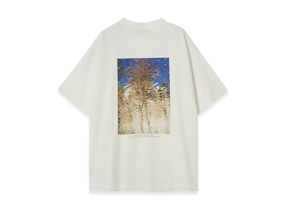 YOKE Photo Print Organic Cotton T- Shirt By Taro Mizutani "White"