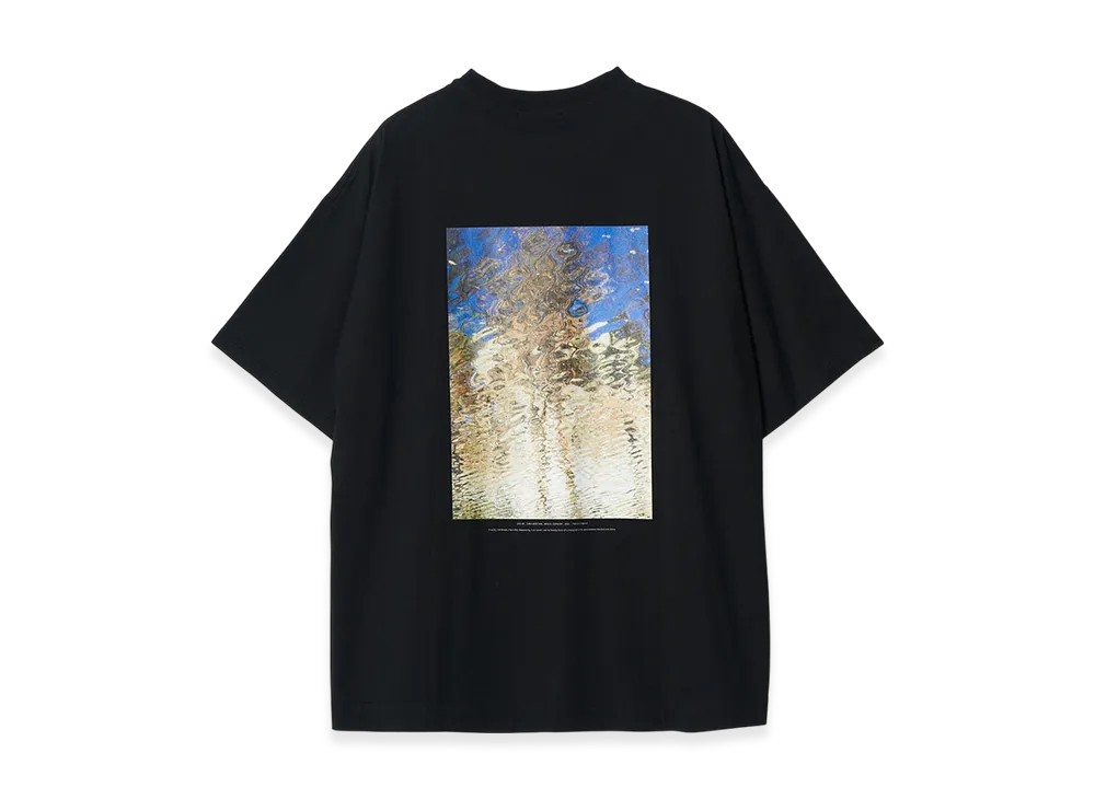 YOKE Photo Print Organic Cotton T- Shirt By Taro Mizutani "Black"