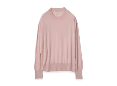 YOKE Silk Cashmere Sheer Swrater "Pink"