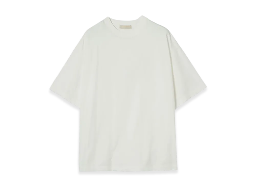 YOKE Recycled Suvin Cotton Jersey Yoke T-Shirt Short Sleeves "White"