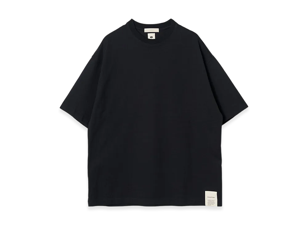 YOKE Brewed Protaintm Blend Cotton Jersey Yoke T-Shirt "Black"