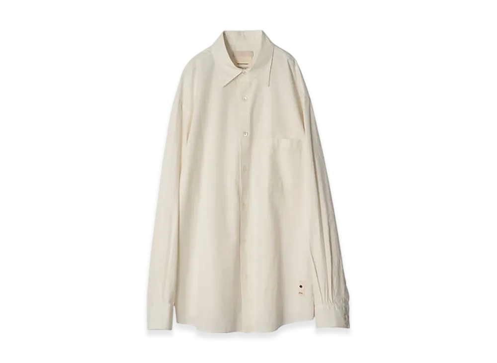 YOKE Brewed Protein Blend Cotton Regular Collar Shirt "White"