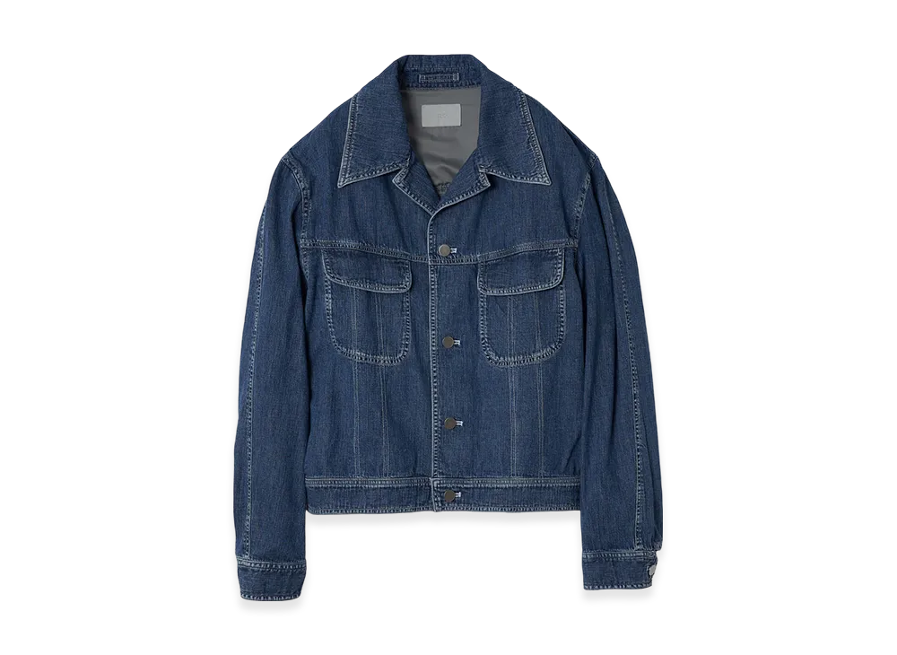 YOKE 8OZ Vintage Light-Weight Denim Trucker Jacket "Indigo"