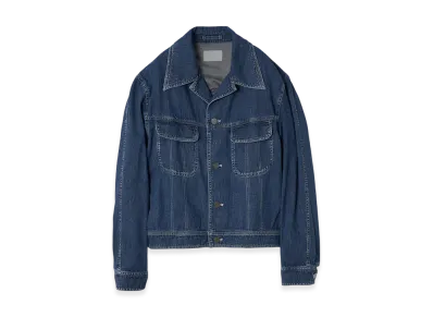 YOKE 8OZ Vintage Light-Weight Denim Trucker Jacket "Indigo"