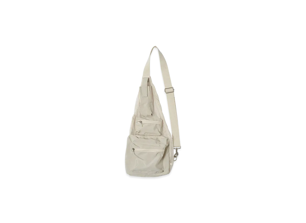YOKE Nylon Mesh One-Shoulder Bag "Ecru"
