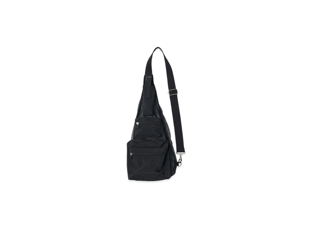 YOKE Nylon Mesh One-Shoulder Bag "Black"