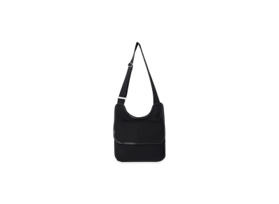 YOKE Cotton Canvas Shoulder Bag "Black"
