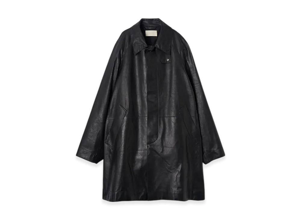 YOKE Goat Suede Nappalan Cut-Off Half Coat "Black"