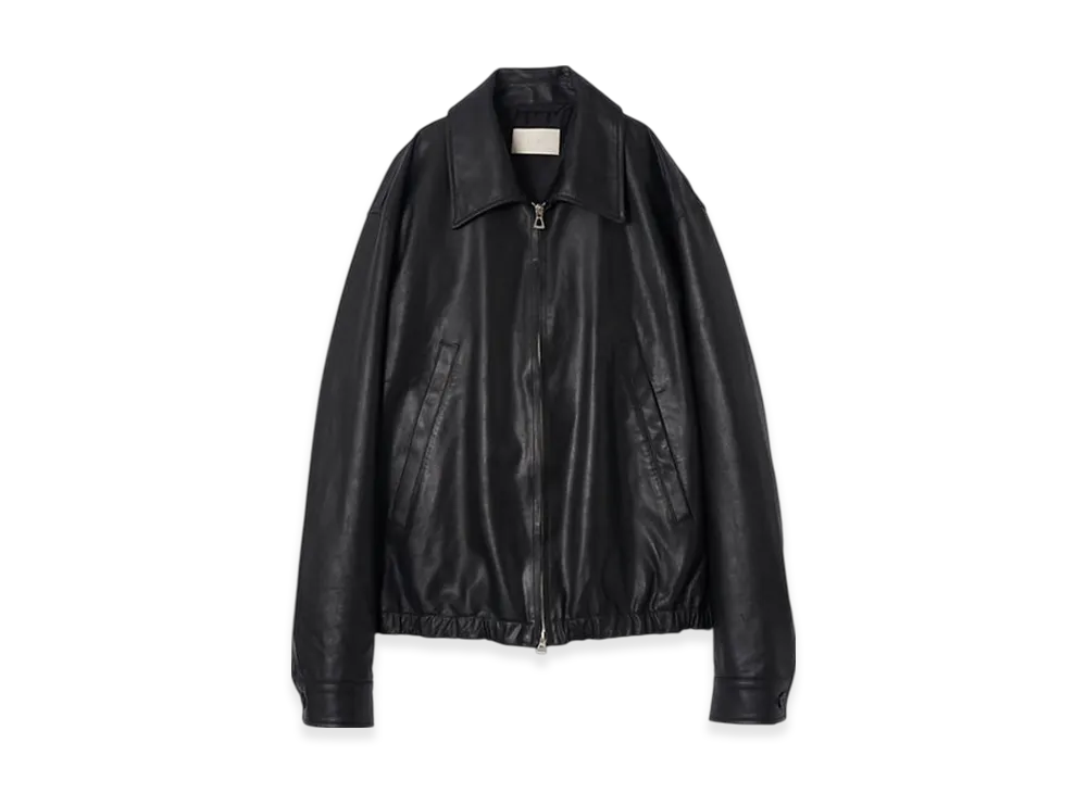 YOKE Goat Suede Nappalan Leather Zip Blouson "Black"