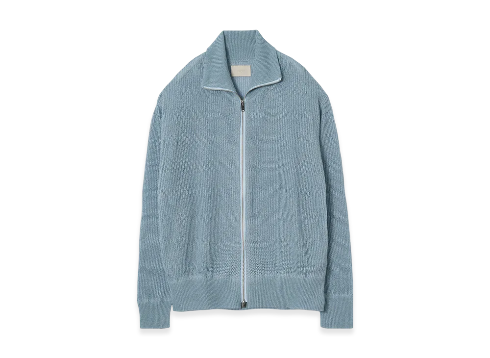 YOKE Washi Rayon Sheer Drivers Knit "Saxe"