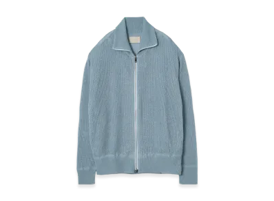 YOKE Washi Rayon Sheer Drivers Knit "Saxe"