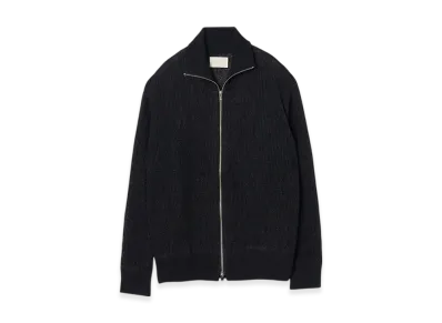 YOKE Washi Rayon Sheer Drivers Knit "Black"