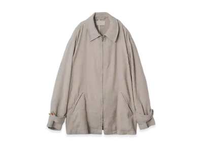 YOKE Linen Acetate Zip Blouson "Gray"