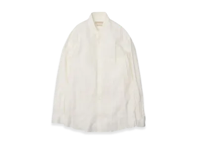YOKE Cotton Silk Twill Shirt "White"