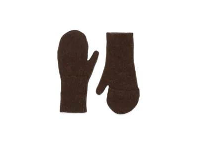 YOKE 3color Mix Boucle Mitten "Brown"