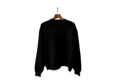 YOKE Brushed Mohair Sweater "Black"