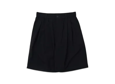 YOKE Wool Tropical 2 Pleated Easy Shorts "Black"