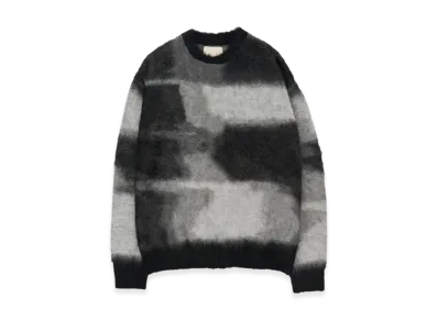 YOKE Kid Mohair Jacquard Sweater "Beam"